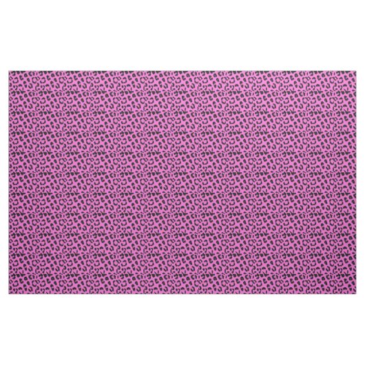 Schwarz-Rosa-Leopard Stoff (Yard (91,4 cm))