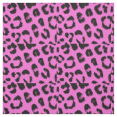 Schwarz-Rosa-Leopard Stoff (Muster)