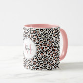 Schwarz-Rosa-Leoparden-Druck           Tasse (VorderseiteRechts)