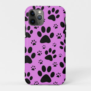 Schwarz, Rosa, lila Pfote drucken hart Case-Mate iPhone Hülle