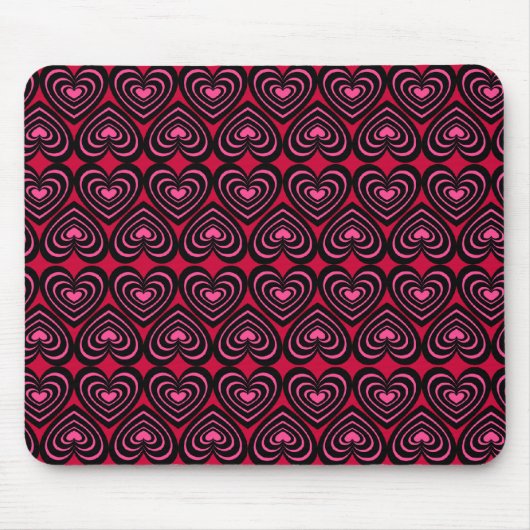 Schwarz-Rosa-Linse Mousepad (Vorne)