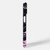 Schwarz-Rosa-Marmor Case-Mate iPhone Hülle (Rückseite / Rechts)