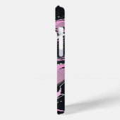 Schwarz-Rosa-Marmor Case-Mate iPhone Hülle (Rückseite / Links)