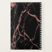 Schwarz-Rosa-Marmor-Rose Gold Planner 2023 2024 Planer (Rückseite)