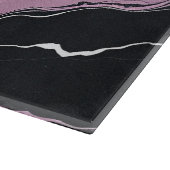 Schwarz-Rosa-Marmor Schneidebrett (Ecke)