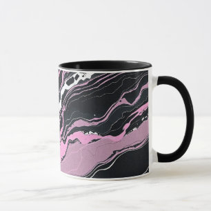 Schwarz-Rosa-Marmor Tasse