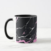 Schwarz-Rosa-Marmor Tasse (Links)