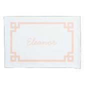 Schwarz-Rosa-Monogramm-Standardkissengehäuse mit g Kissenbezug (Vorderseite)