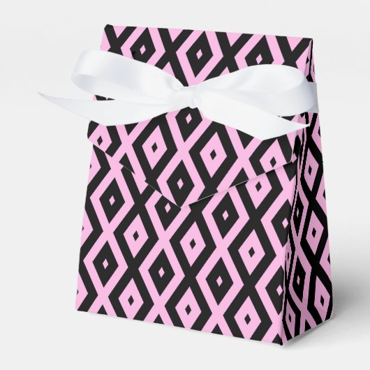 Schwarz-Rosa-Muster Geschenkschachtel (Vorderseite)