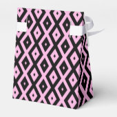 Schwarz-Rosa-Muster Geschenkschachtel (Rückseite)