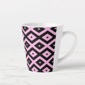 Schwarz-Rosa-Muster Milchtasse (Rechts)