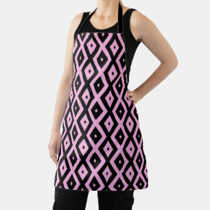 Schwarz-Rosa-Muster Schürze