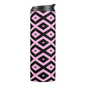 Schwarz-Rosa-Muster Thermosbecher (Nach links gedreht)
