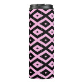 Schwarz-Rosa-Muster Thermosbecher (Rückseite)
