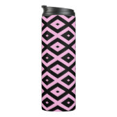 Schwarz-Rosa-Muster Thermosbecher (Nach rechts gedreht)