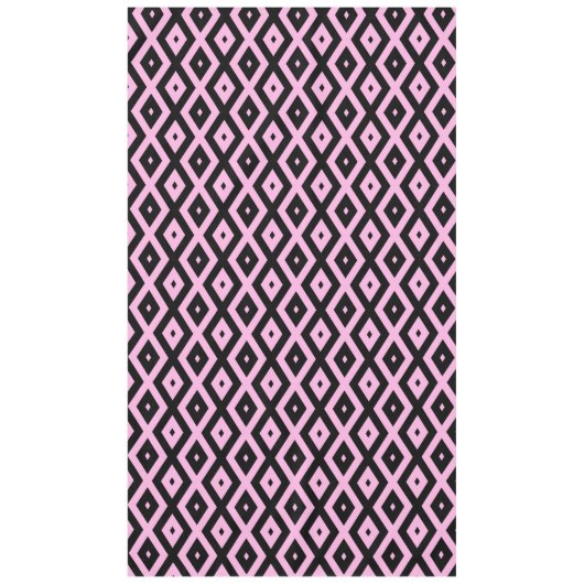Schwarz-Rosa-Muster Tischdecke (Vorderseite)