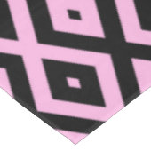 Schwarz-Rosa-Muster Tischdecke (Schrägansicht)