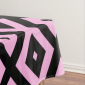 Schwarz-Rosa-Muster Tischdecke (Beispiel)