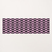 Schwarz-Rosa-Muster Yogamatte (Rückseite (Horizontal))