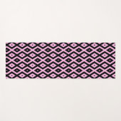 Schwarz-Rosa-Muster Yogamatte (Vorderseite (Horizontal))