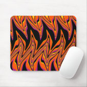 Schwarz, Rosa, Orange und Gelb Mousepad (Mit Mouse)