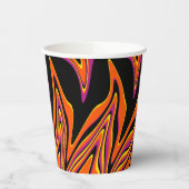Schwarz, Rosa, Orange und Gelb Pappbecher (Links)