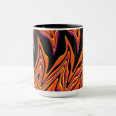 Schwarz, Rosa, Orange und Gelb Tasse (Zentrum)