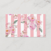 Schwarz Rosa Paris Eiffelturm Datum Ideen Begleitkarte (Rückseite)