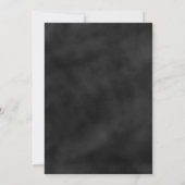 Schwarz-Rosa-Probe Hochzeitsessen mit Flora lädt e Einladung (Rückseite)