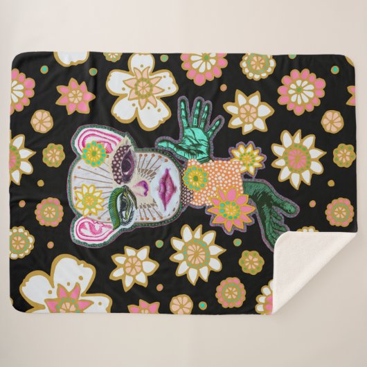 Schwarz-Rosa-Rollery Sherpadecke (Vorderseite (Horizontal))