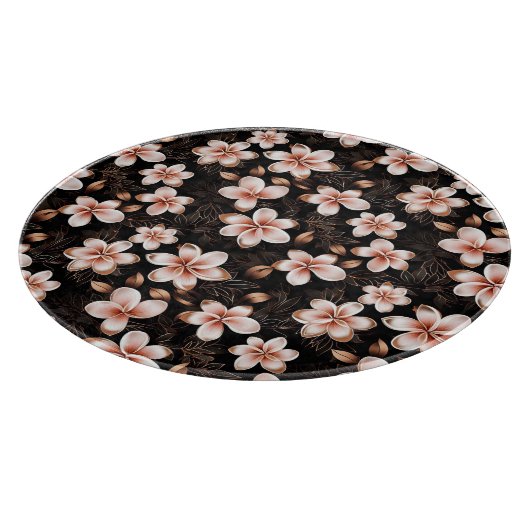 Schwarz Rosa Rose Gold Brautparty Schneidebrett (Ecke)