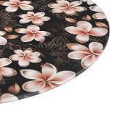 Schwarz Rosa Rose Gold Brautparty Schneidebrett (Ecke)