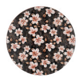 Schwarz Rosa Rose Gold Brautparty Schneidebrett (Vorderseite)