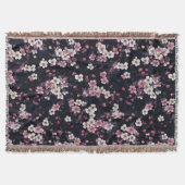 Schwarz-Rosa-Sakura-Blume, Musterdesign, Decke (Vorderseite)