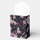 Schwarz-Rosa-Sakura-Blume, Musterdesign, Geschenkschachtel (Geöffnet)