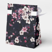 Schwarz-Rosa-Sakura-Blume, Musterdesign, Geschenkschachtel (Rückseite)