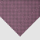 Schwarz-Rosa-Schachbrettmuster Seidenpapier (Ausschnitt)