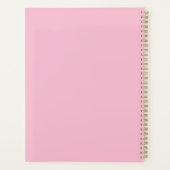 Schwarz-Rosa-Schmetterling Womens Weekly Planner Planer (Rückseite)