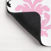 Schwarz-Rosa-Schmuckmuck Mousepad (Ecke)
