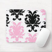 Schwarz-Rosa-Schmuckmuck Mousepad (Mit Mouse)
