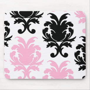 Schwarz-Rosa-Schmuckmuck Mousepad