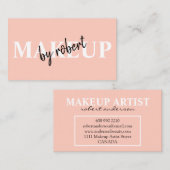 Schwarz-Rosa-Schrift für Künstler Visitenkarte (Vorne/Hinten)