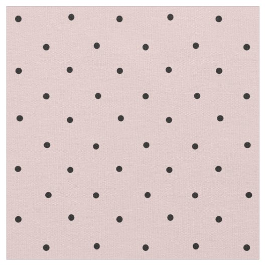 Schwarz-Rosa-Schwarz-Mini-Polka-Punktmuster Stoff (Nahaufnahme)