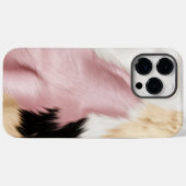 Schwarz Rosa Schwarzes Schwarzes Weiß Tier Case-Mate iPhone Hülle (Rückseite (Horizontal))