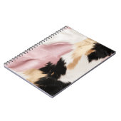 Schwarz Rosa Schwarzes Schwarzes Weiß Tier Notizblock (Linke Seite)