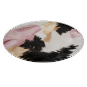 Schwarz Rosa Schwarzes Schwarzes Weiß Tier Schneidebrett (Ecke)