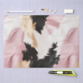 Schwarz Rosa Schwarzes Schwarzes Weiß Tier Seidenpapier (Handwerk)