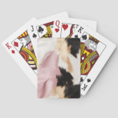 Schwarz Rosa Schwarzes Schwarzes Weiß Tier Spielkarten (Rückseite)