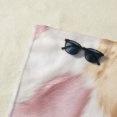 Schwarz Rosa Schwarzes Schwarzes Weiß Tier Strandtuch (Beispiel)