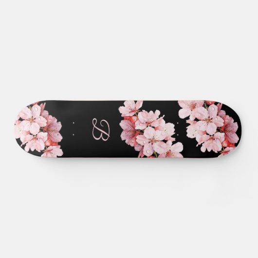 Schwarz Rosa Skateboard (Horizontal)